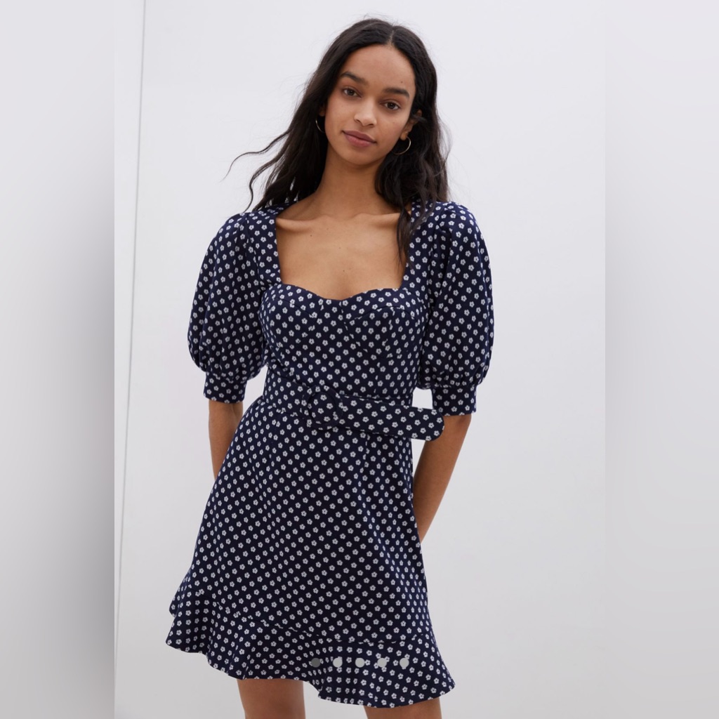 Hutch Janessa Polka Dot Mini Dress Size 2